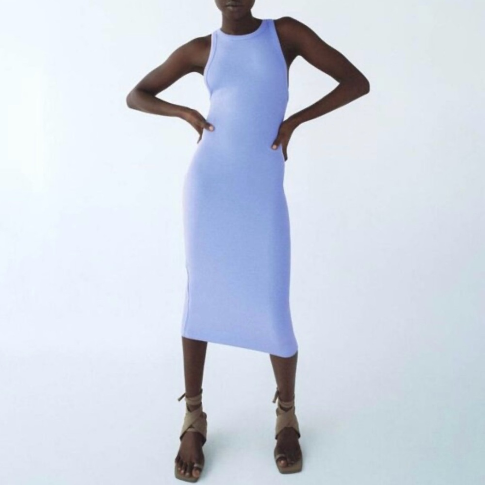 Zara Lavender Sleeveless Dress